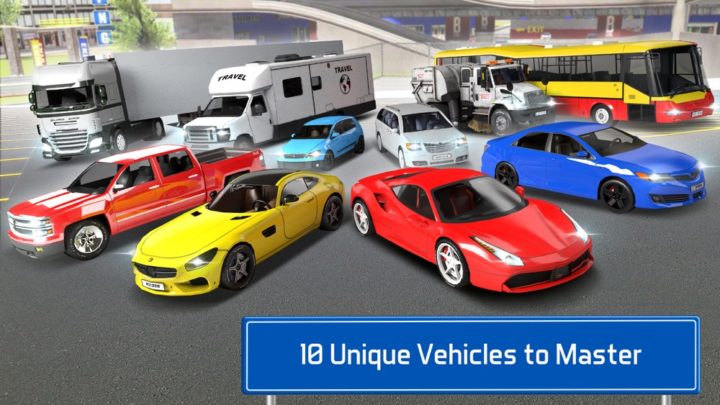 Multilevel 7 Car Parking Garage Park Training Lot: best vehicle simulation games for iOS