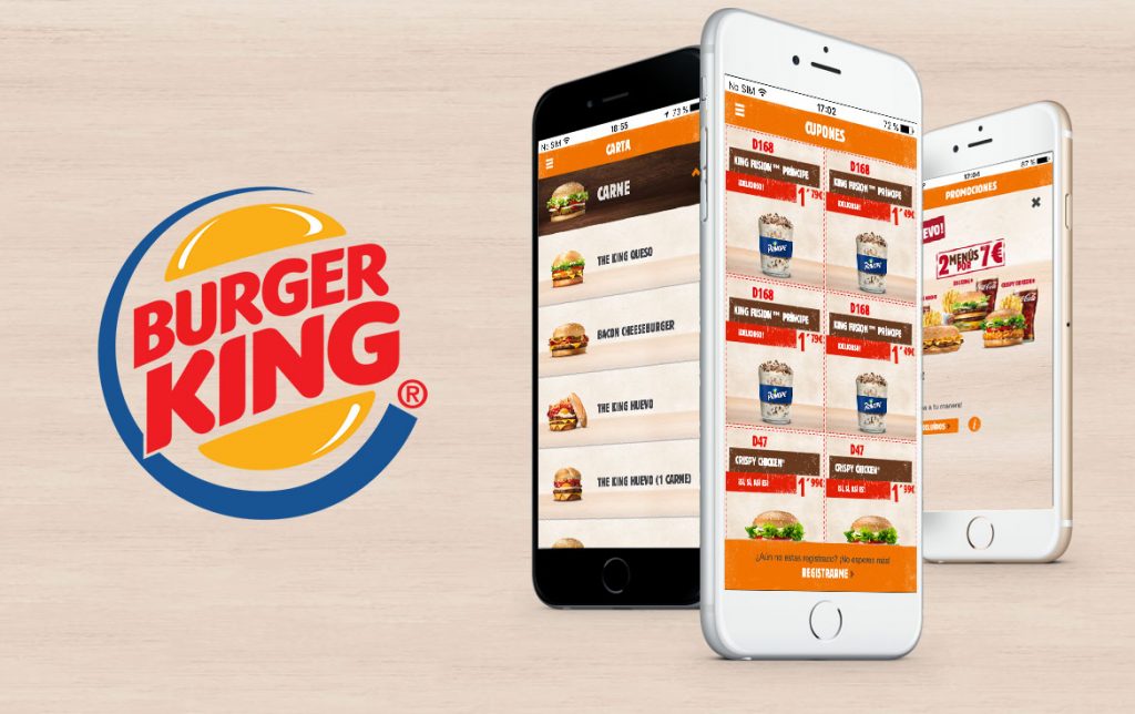 Burger King app- best food and drinking apps for iOS in 2021