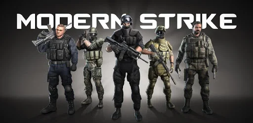 Modern Strike Logo: Best shooting games