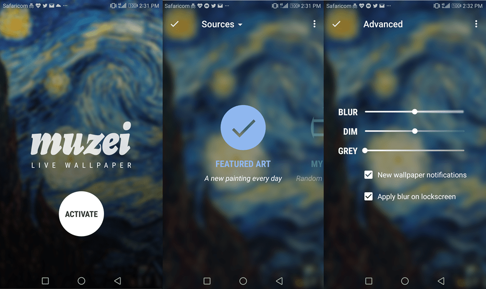 Muzei Live Wallpaper: Top Android Background Wallpaper Apps