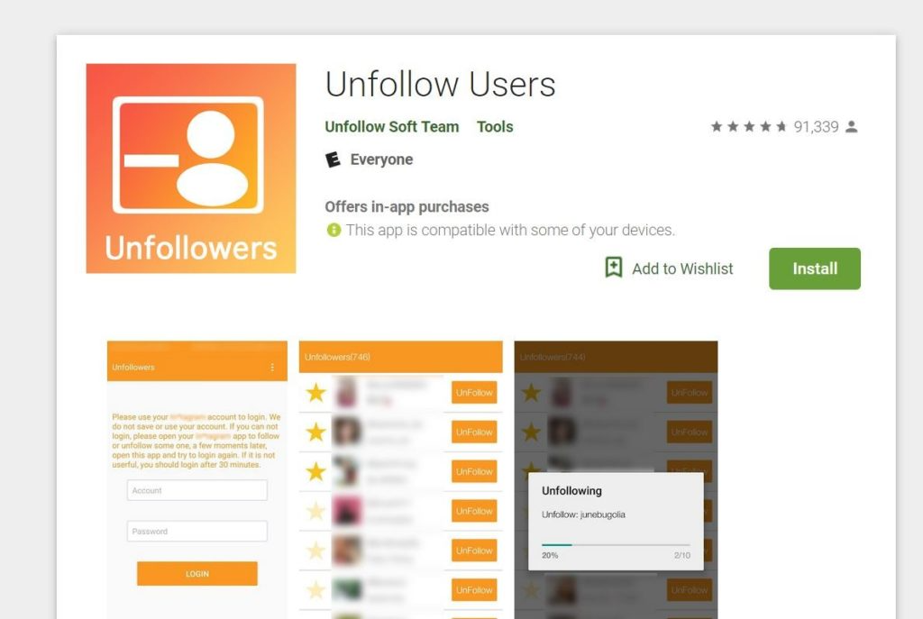 Unfollow Users: best app to check instagram followers and unfollowers