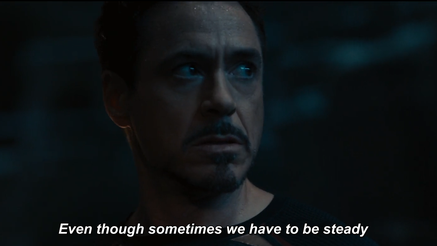 Quitting is never an option things to learn from tony stark