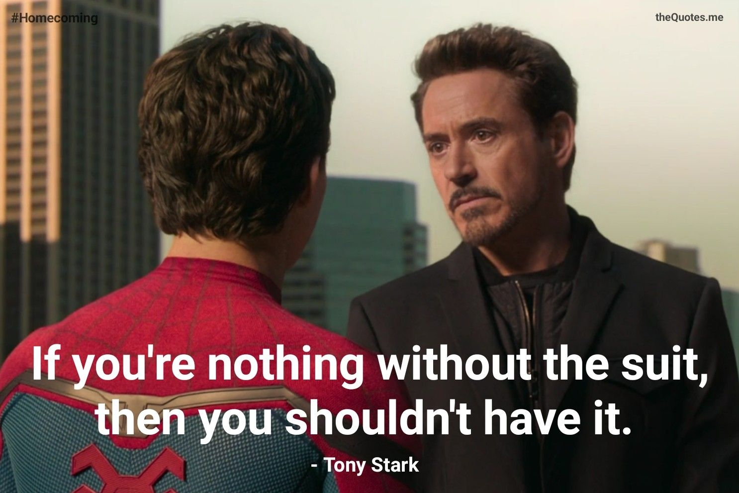 Tony Stark and Spiderman 