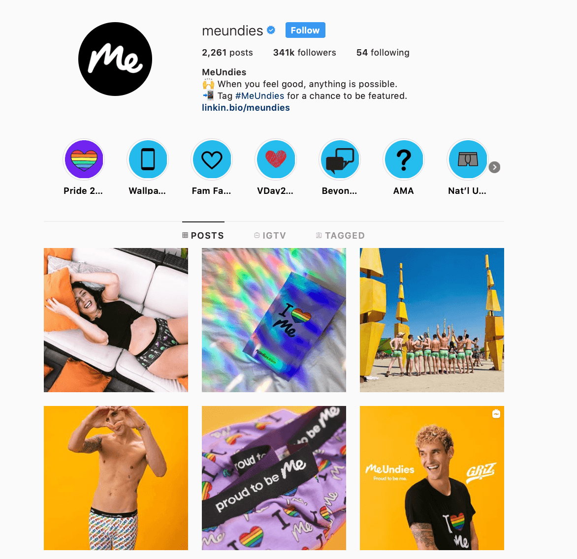 Me Undies: Instagram Post Ideas