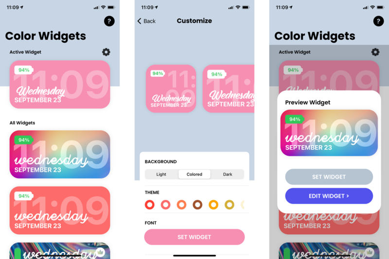 Color Widgets: Best Widgets for the iPhone