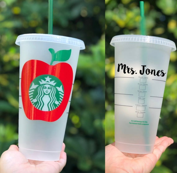 Starbucks Apple Teacher Cups