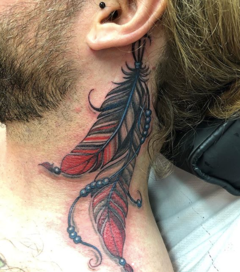 Feather Native American Tattoo