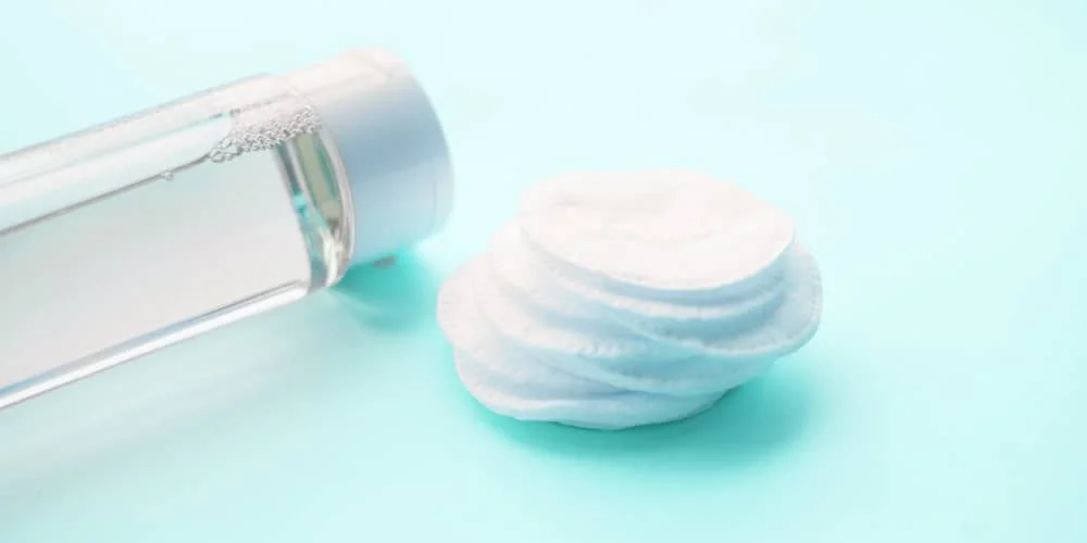 micellar water: clean white shoes
