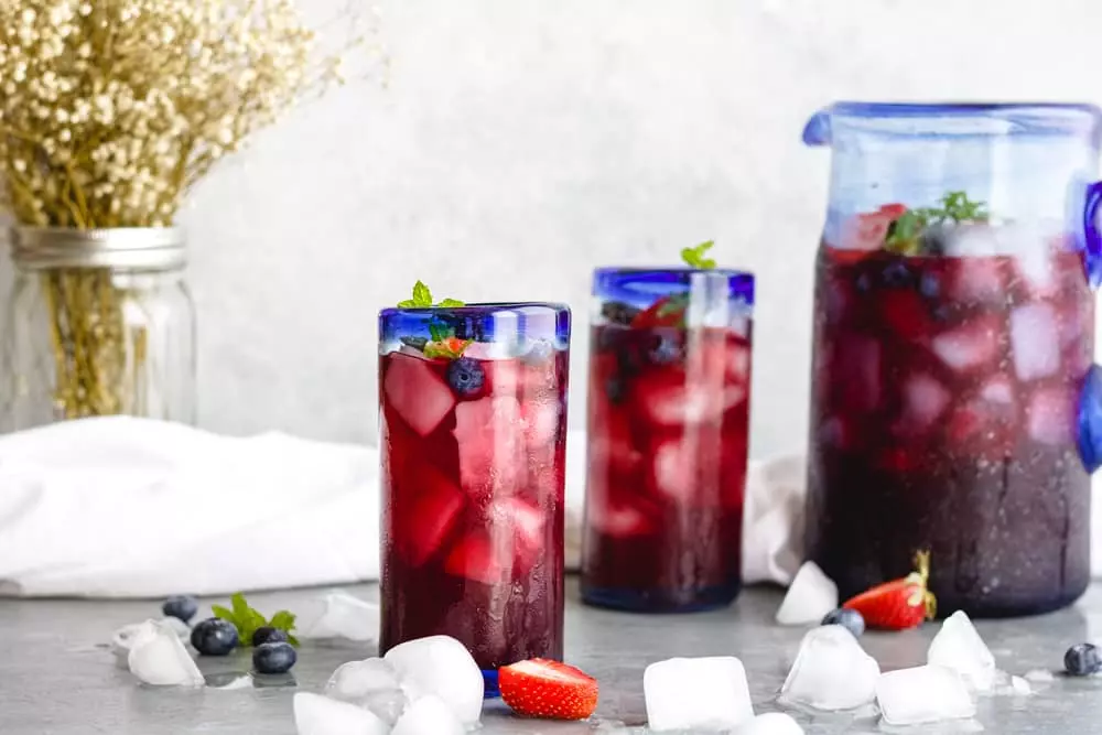 Sparkling Berry and Pomegranate Mocktail