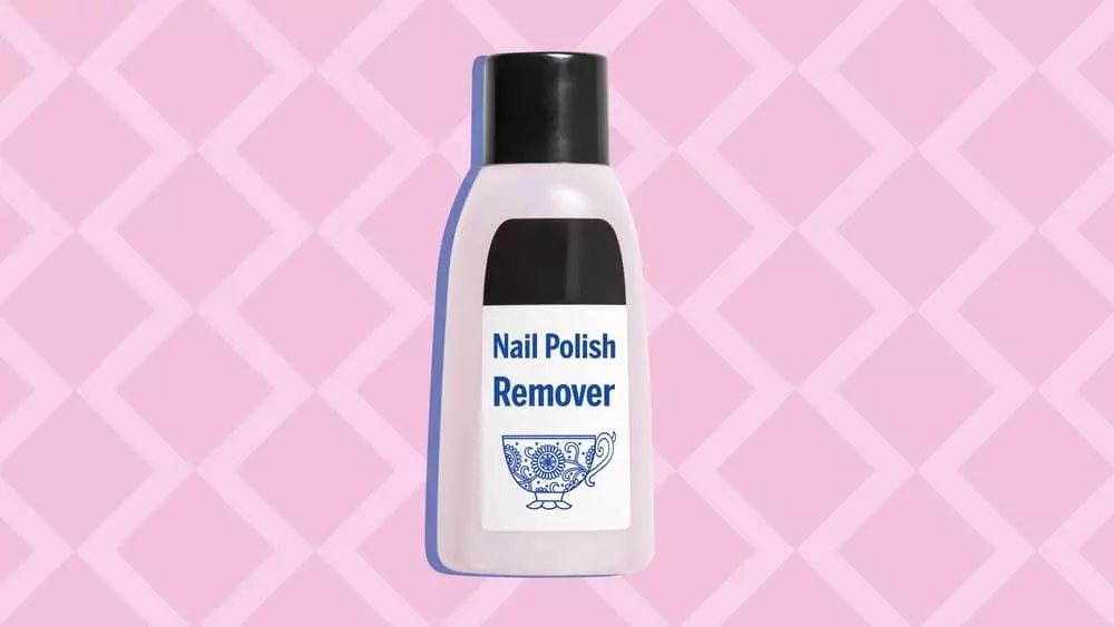 nail polish remover: clean white converse shoes