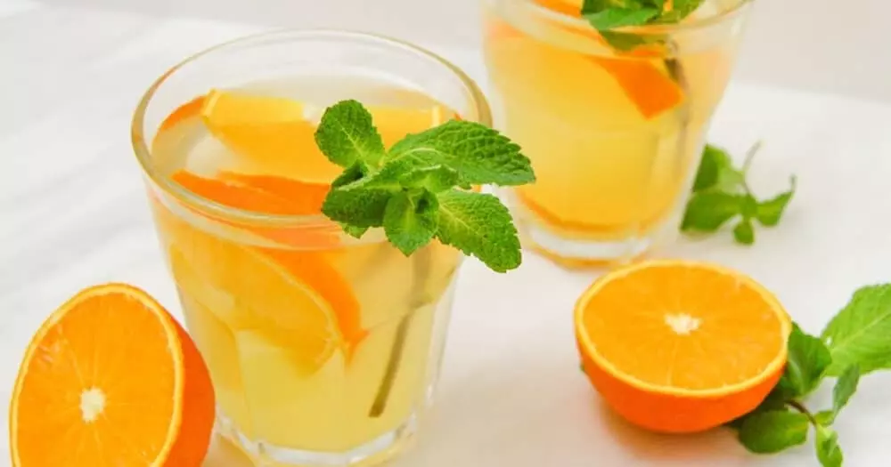 Peppermint Orange Soda Cup