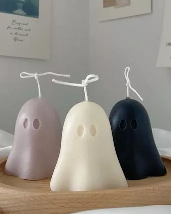 mini ghost candle: Halloween Gifts 