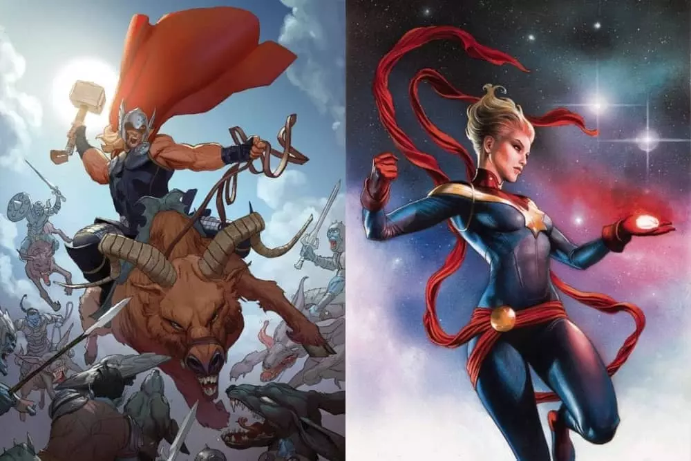 Thor Vs Captain Marvel | The Battle Of Earth’s Mightiest Heroes!