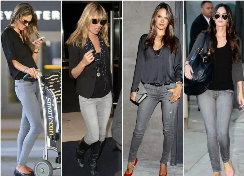 styling gray jeans: What To Wear With Gray Dress Pants