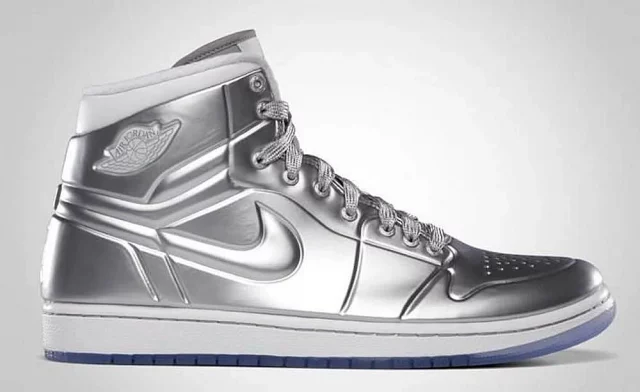 Nike Air Jordan Silver Shoes