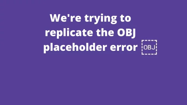 What Does Obj Mean On Facebook? Read This To Resolve The Obj Error!!
