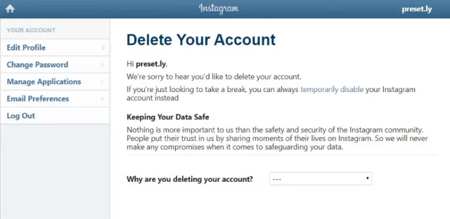 How To Delete An Instagram Account Without Logging In?