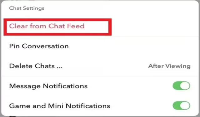 What Does Clear From Chat Feed Mean On Snapchat? A Complete Guide!