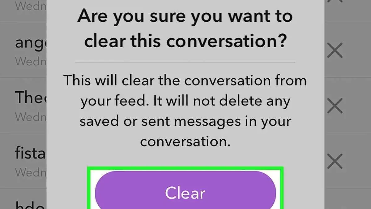 How To Clear All Conversations On Snapchat?