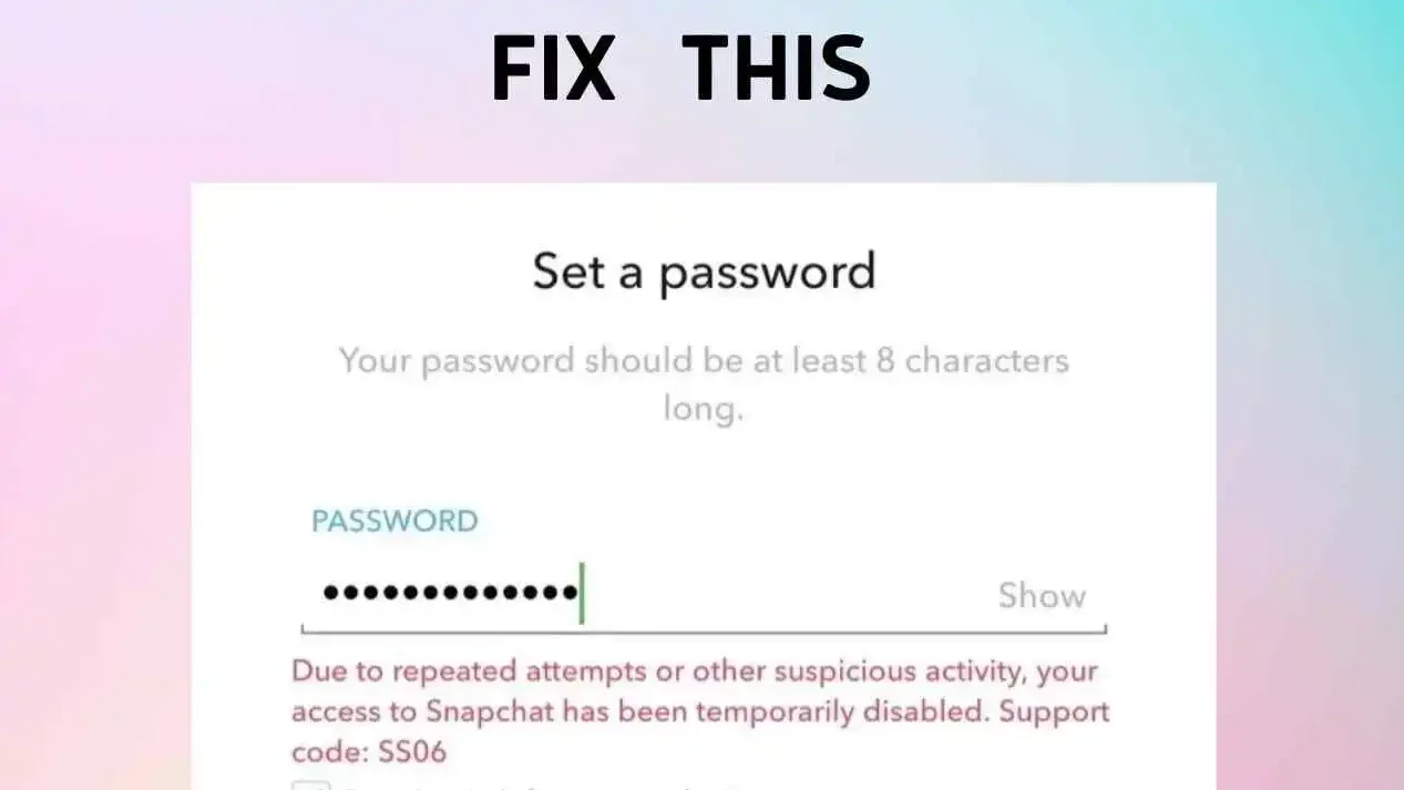 What Is Snapchat Support Code Ss06 And 3 Easy Fixes For It!