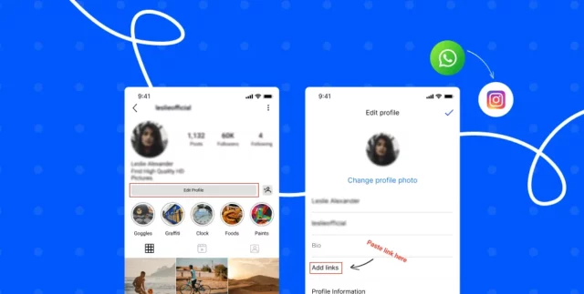 How To Add Whatsapp Link To Instagram Bio | 2 Ways Businesses Need To Know!  